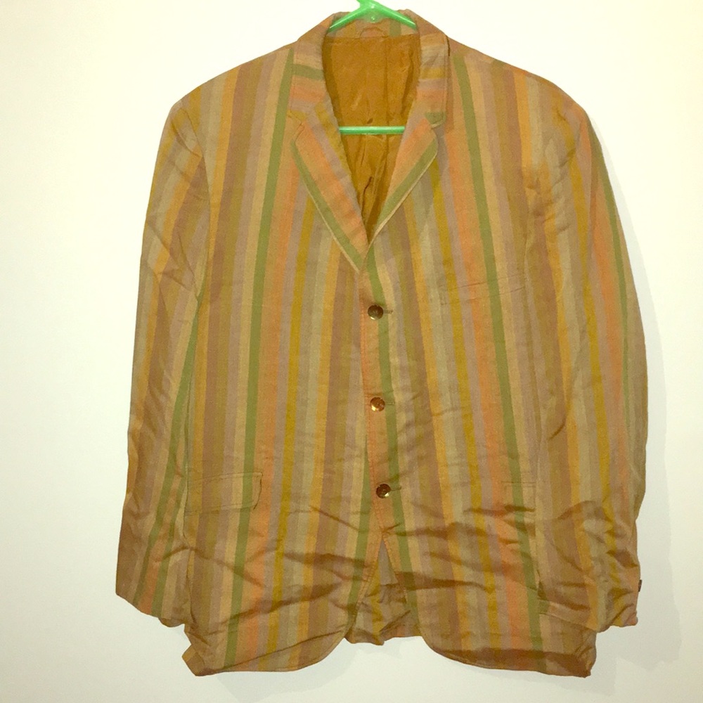 Vintage 70s Style Striped Blazer
